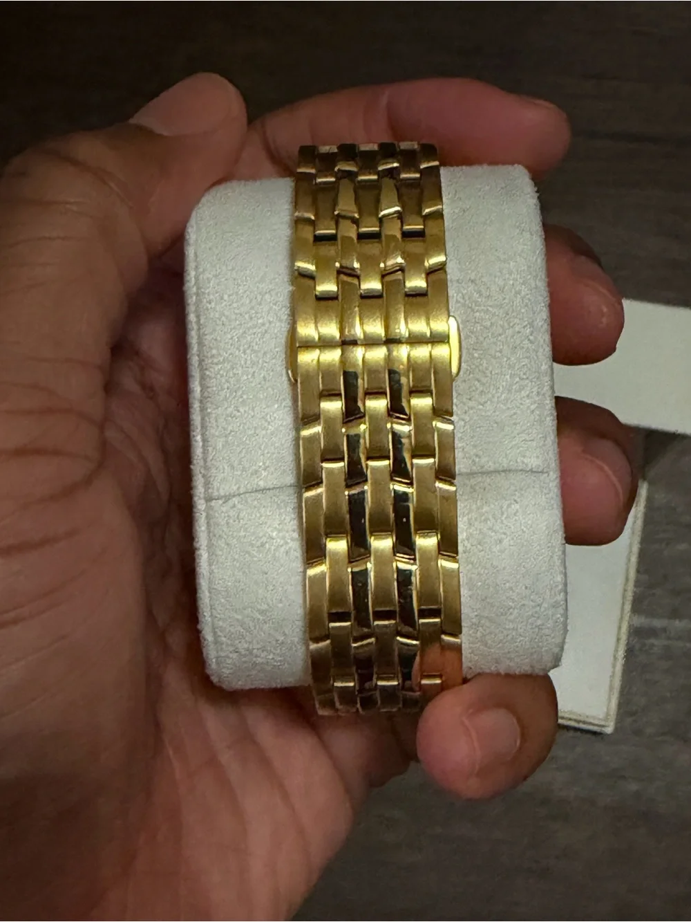 Versace Gold-Tone Medusa Face Bracelet Watch